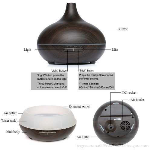 400ml Cool Mist Air Humidifier Diffuser